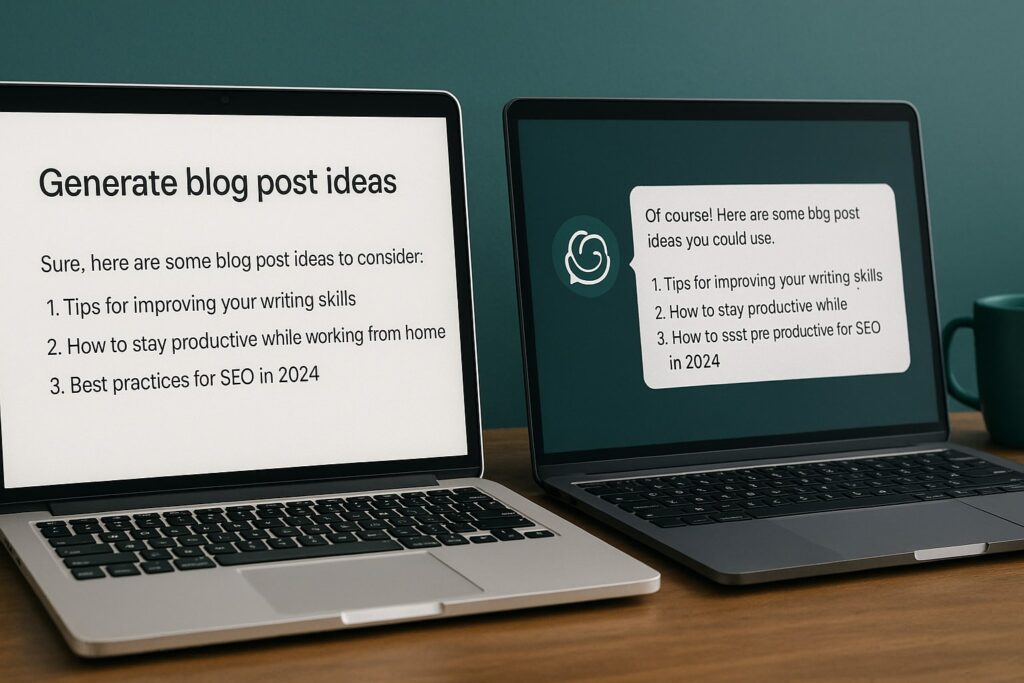 Choosing the right AI assistant: writesonic vs ChatGPT in real workflows
