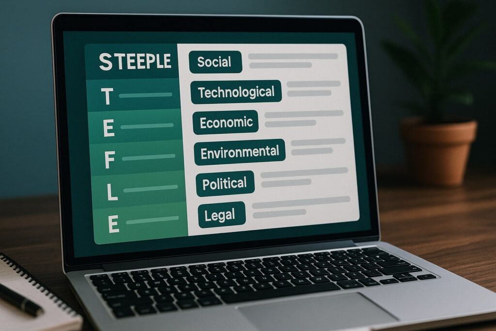 Using steeple analysis to understand external forces shaping your strategy