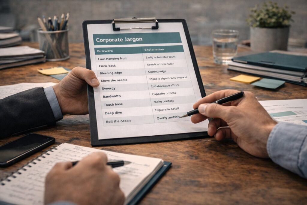 corporate jargon list, jargon