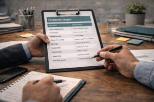 corporate jargon list, jargon