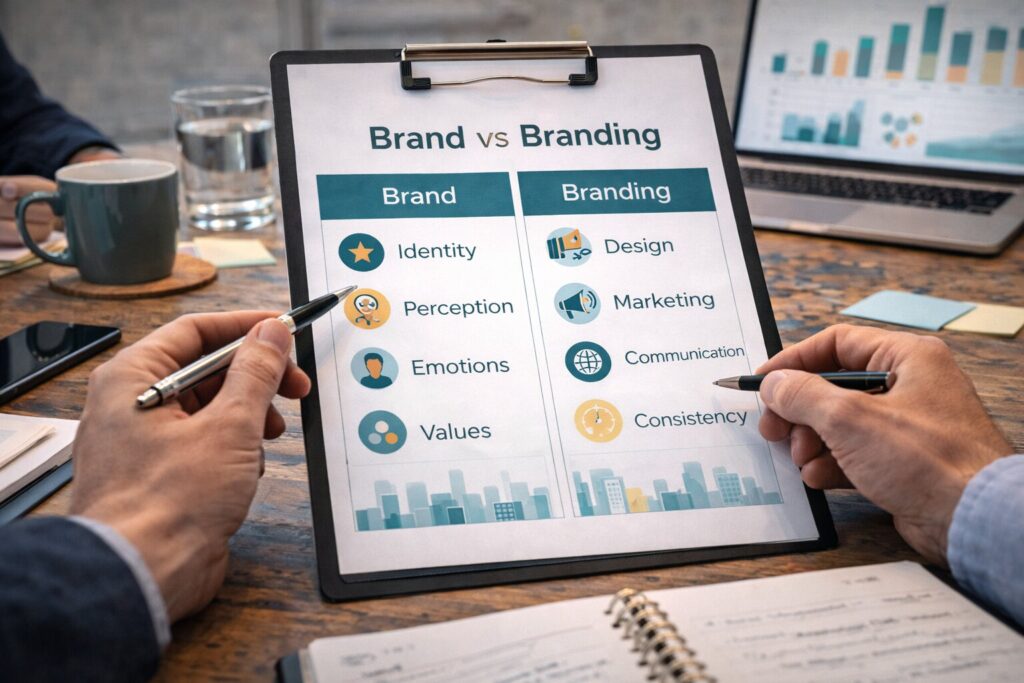 Brand vs branding: understanding the difference and why it matters for strategic growth